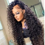 Deep Wave HD Frontal Wigs for Women Curly Human Hair Brazilian